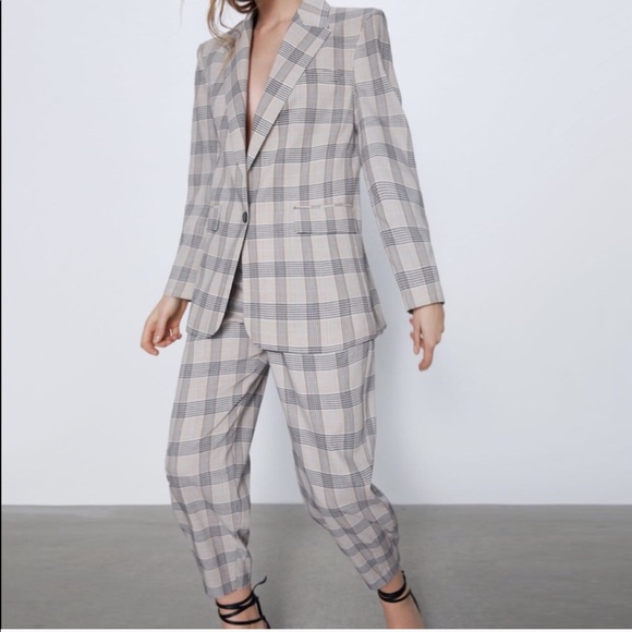 Zara Plaid Pants - Picture 5 of 9